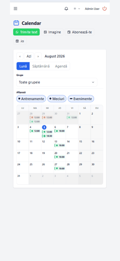 Mobil — Calendar club